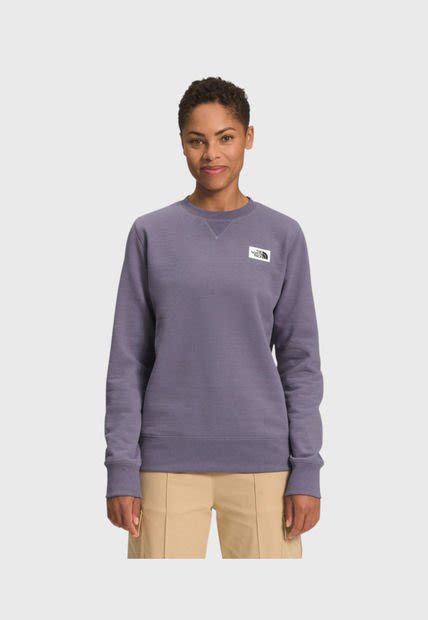 Polerón Heritage Patch Crew Morado The North Face Compra Ahora Dafiti Chile