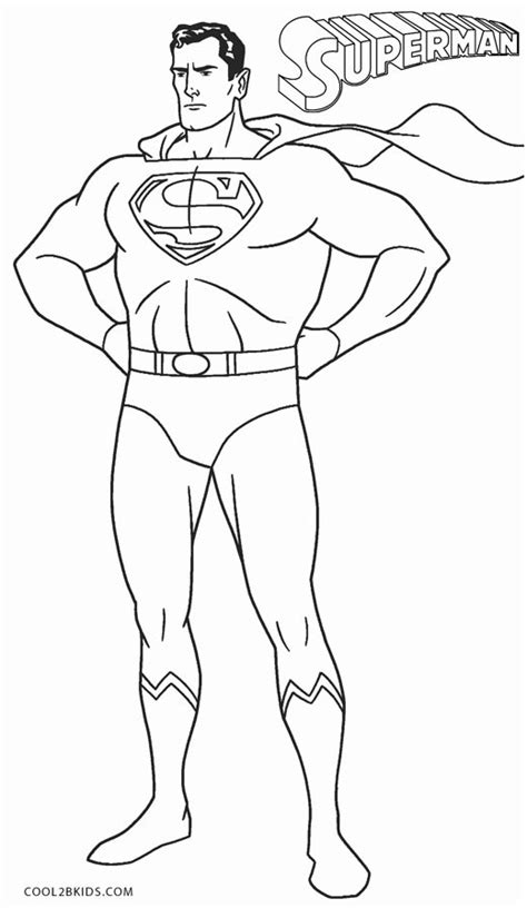 Printable Superman Coloring Pages Printable Templates