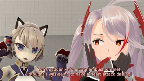 Z Did A Cute Ambush On Prinz Eugen Azur Lane Trailer Youtube