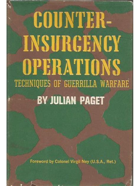 Counter-Insurgency Operations book by Julian Paget, Guerrilla Warfare