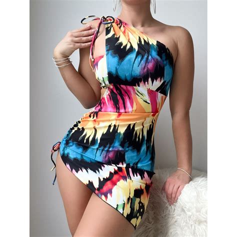 Tropical Style 3 Piece Beach Skirt Set Women High Cut Let Swimwear Bandeau Bikini Set High Cut