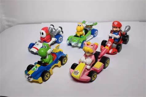 Hot Wheels Mario Kart Koopa Troopa Mario Shy Guy Yoshi Cat Peach Picclick Uk