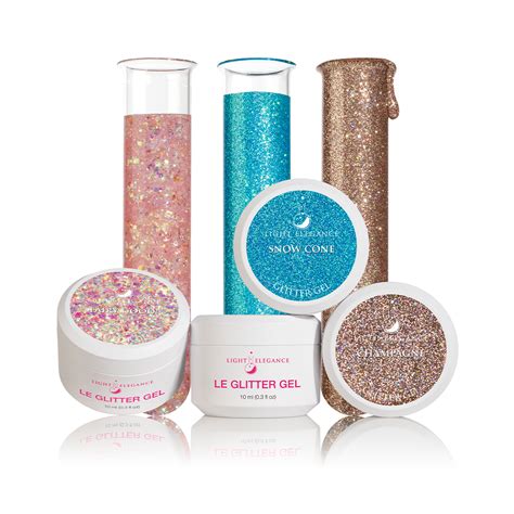 Hard Glitter Gels Award Winning Hema Monomer Free — Light Elegance