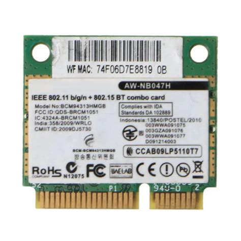 Adaptador de tarjeta inalámbrica para Broadcom Bcm94313HMGB AW NB047H