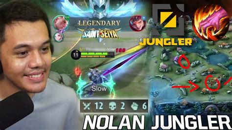 Tutorial Nolan Jungler Full Damage Musuh Sampe Minta Surrender