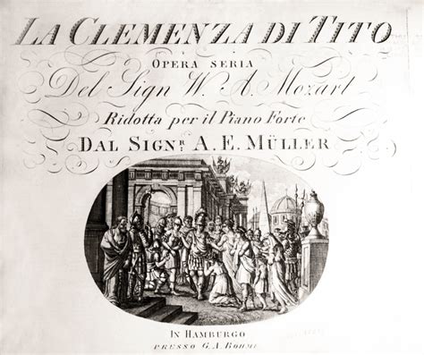 La Clemenza Di Tito De Wolfgang Amadeus Mozart