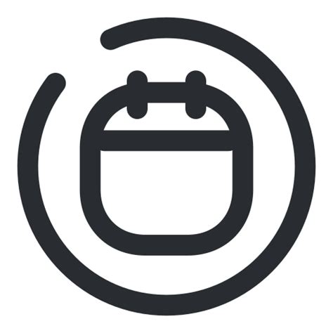 Calendar Circle Icon In Iconsax Vol1 Broken