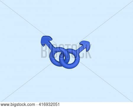 Double Male Sign Gay Image Photo Free Trial Bigstock