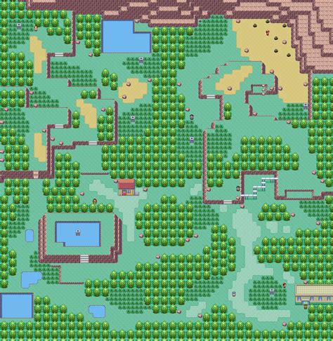 Pokemon Gen 1 Safari Zone Map