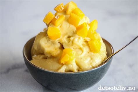 Nice Cream Med Mango Det Søte Liv