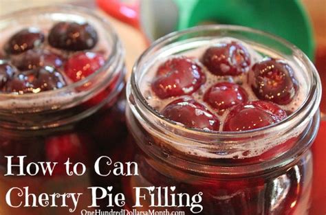 Canning 101 Recipe Cherry Pie Filling