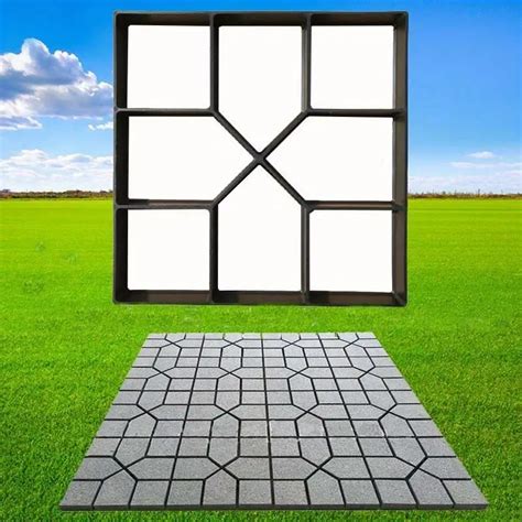 New Plastic Garden Cement Mold Large Concrete Floor Mold Courtyard