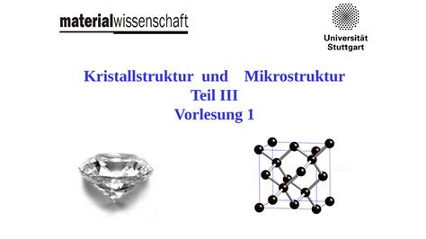 PDF Kristallstruktur Und Mikrostruktur Teil III Vorlesung 1