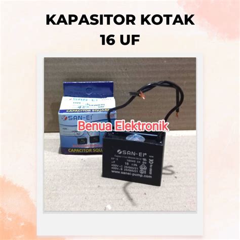 SE 16UF KOTAK 450 V SAN EI Capacitor Kapasitor Kotak 16 UF Capasitor