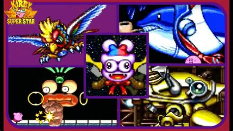 Kirby Super Star All Boss Encounters No Damage Youtube