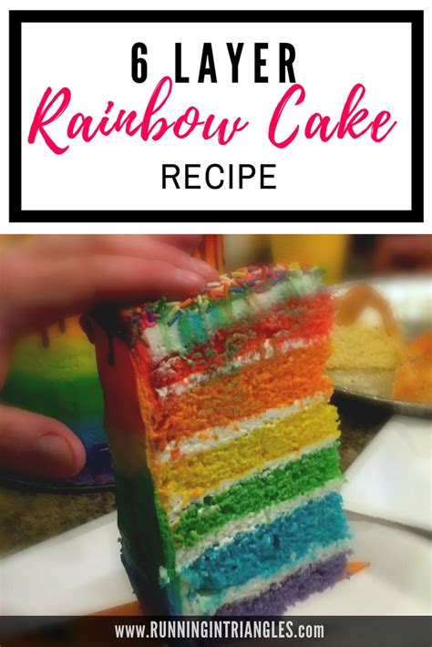 Rainbow Layered Cake Recipe