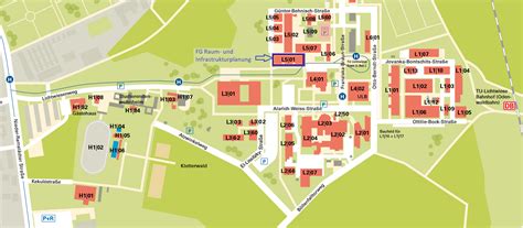 Anfahrt Fachgebiet Raum Und Infrastrukturplanung Technische