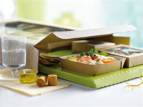 Eco Friendly Kraft Paper Bento Takeout Box Compartments Pack Of