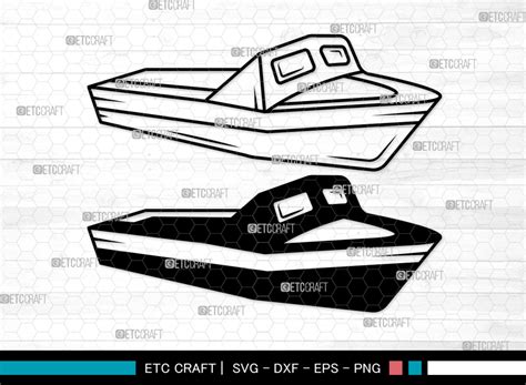 Speed Boat Svg Speed Boat Silhouette Graphic By Pixel Elites