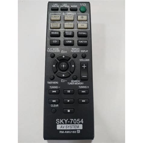 Controle Remoto Sony RM AMU163 Home Theater 7054 Shopee Brasil