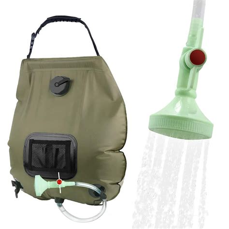 Buy Camping Shower Solar, 20L Outdoor Hot Water Shower Bag, Portable Solar Heater Bag Garden ...