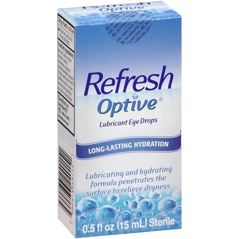 Refresh Optive Lubricant Eye Drops 05 Fl Oz Box