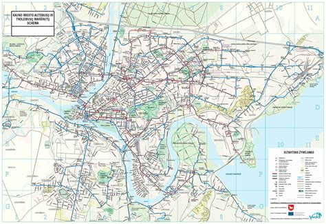 Stadtplan Von Kaunas Detaillierte Gedruckte Karten Von Kaunas