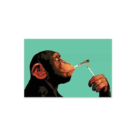 Monkey Joint Time Print On Acrylic Glass By Steez Bed Bath And Beyond