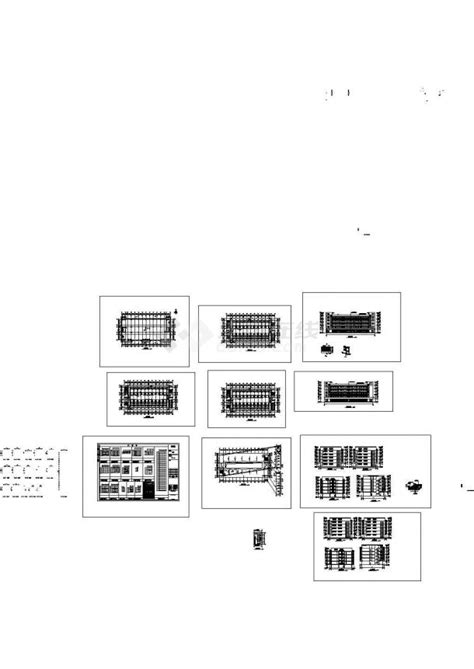 某地区五层综合楼建筑cad设计图（标注详细）公共建筑效果图土木在线