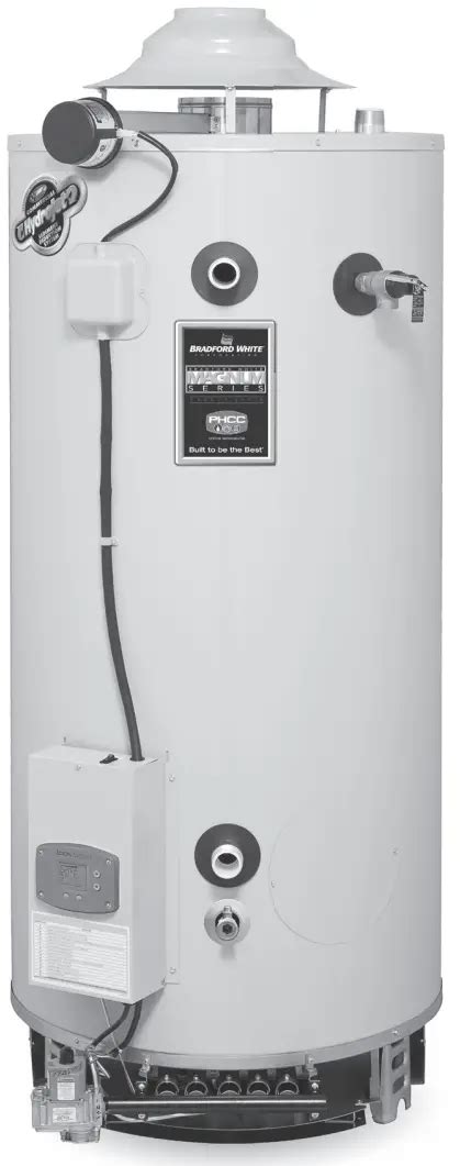 Bradford White D 75t 125 3n Commercial Flue Damper Electronic Ignition Gas Water Heater