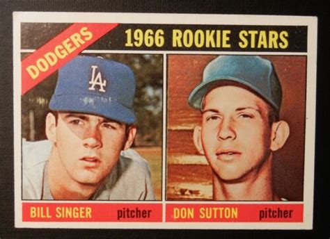 1966 Topps 288 Don Sutton Rookie Card RC HOF Los Angeles Dodgers EX EBay