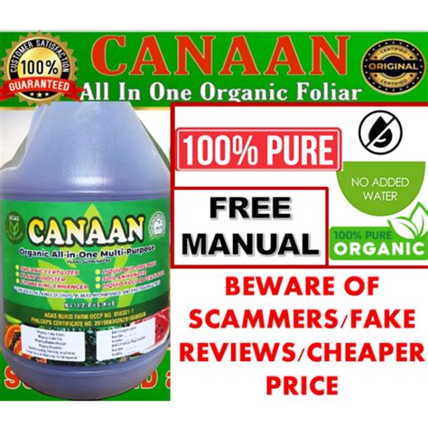 Canaan Nano All Purpose Foliar Organic Multipurpose Fertilizer Shopee