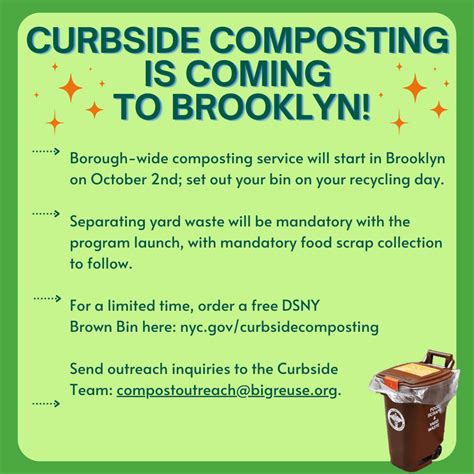 Brooklyn Order Your Free Brown Bin For Curbside Composting Big Reuse