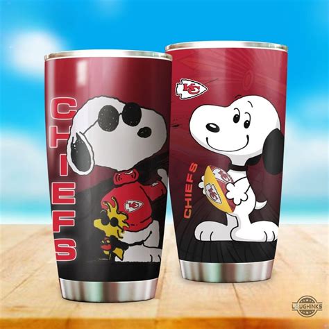 Snoopy Kansas City Chiefs Tumbler 20oz 30oz Kc Chiefs Nfl And The