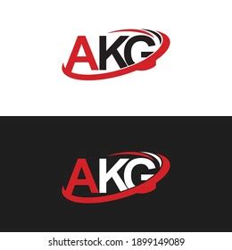 Akg Letter Logo Design Vector Stock Vector (Royalty Free) 1899149089 | Shutterstock