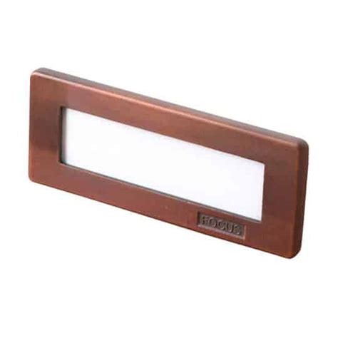 12V LED Commercial Brick Light in Stucco, Brass Acid Rust - LED Spot