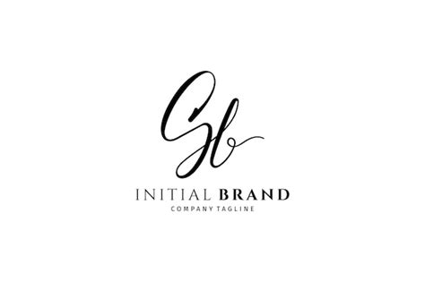 Premium Vector Sb Initial Signature Logo Handwritten Monogram Vector