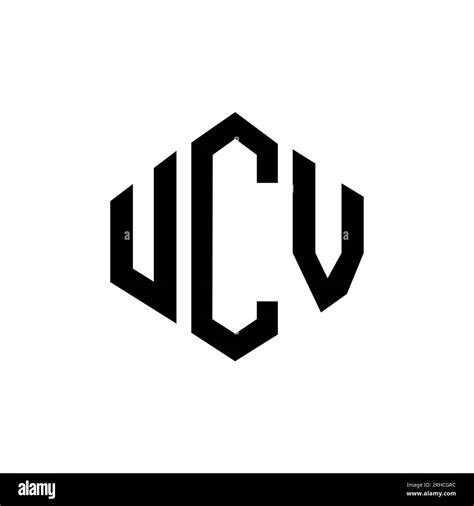 UCV letter logo design with polygon shape. UCV polygon and cube shape ...