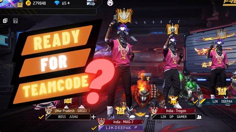 Live On 🔴 Teamcode Br Ranked ⚡ Push To Grandmaster Top 1 L2k Deepak Free Fire🔥🔥🔥