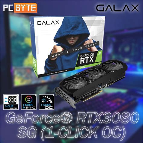 GALAX NVIDIA GeForce RTX 3080 SG 1 Click OC 10GB GDDR6X Graphic Card