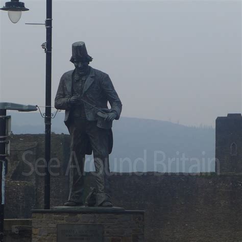 Tommy Cooper Statue, Caerphilly - See Around Britain