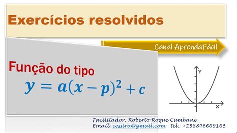 Funções Quadráticas Exercícios Resolvidos Explicação Completa Youtube