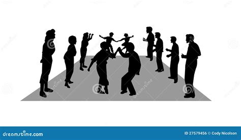 Stroll dancers stock illustration. Illustration of middle - 27579456