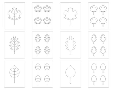 Free Printable Autumn Leaf Templates Small Large The Craft At