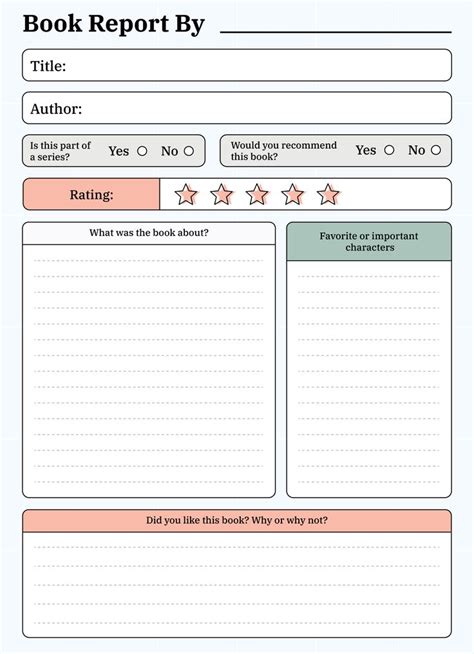 Book Report 3rd Grade Free Google Docs Template Gdoc Io Book Report