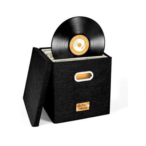 Кейс для виниловых пластинок Хлопчатобумажный и льняной тканевый ...