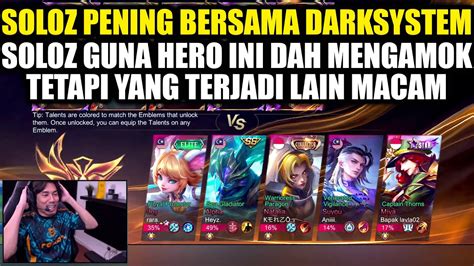 Soloz Pening Bersama Darksystem Soloz Guna Hero Ini Dah Mengamoktetapi