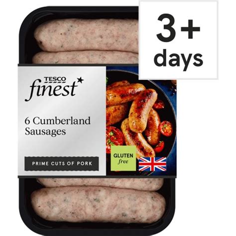 Edwards Of Conwy 6 Cumberland Pork Sausages 400g Compare Prices