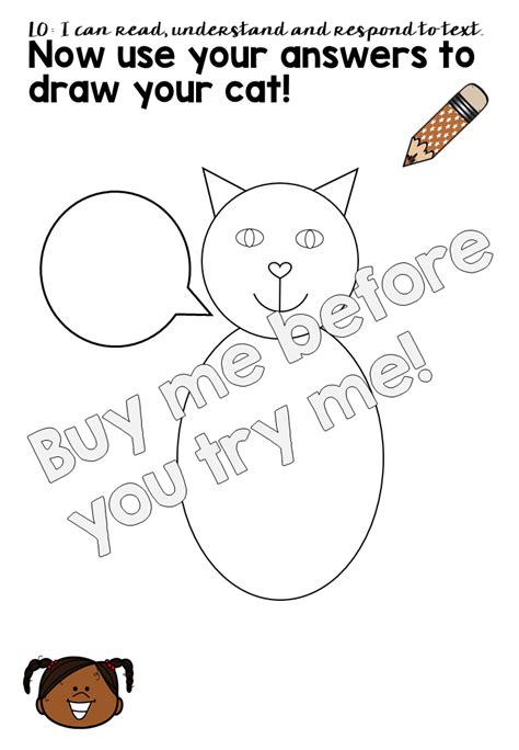 Directed Drawing Read & Respond Create a Cat | Teaching Resources