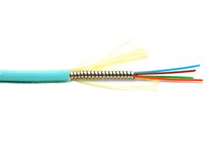 Core Um Om Armored Plenum Fiber Optic Wire Cable Industrial